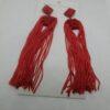 Tassel Earrings - Red