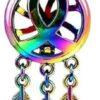 Rainbow Color Dream Catcher Awareness Ribbon Cage