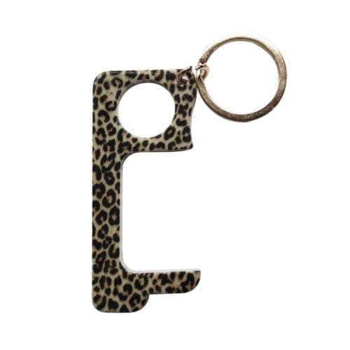 Touchless Hands-Free Door Opener Keychain - LEOPARD