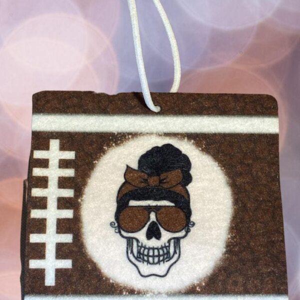 Skull Football Mom Air Freshener