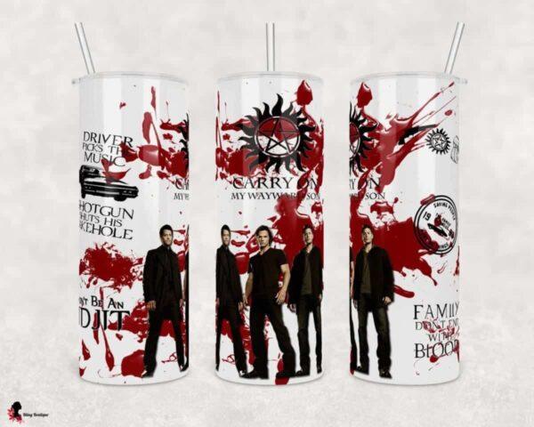 SPN Carry On Themed 20 oz Tumbler