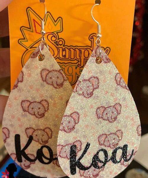 Custom Earrings - Koa