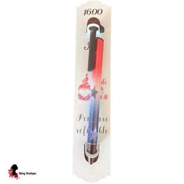 Red, White, Blue, & Stars Pen