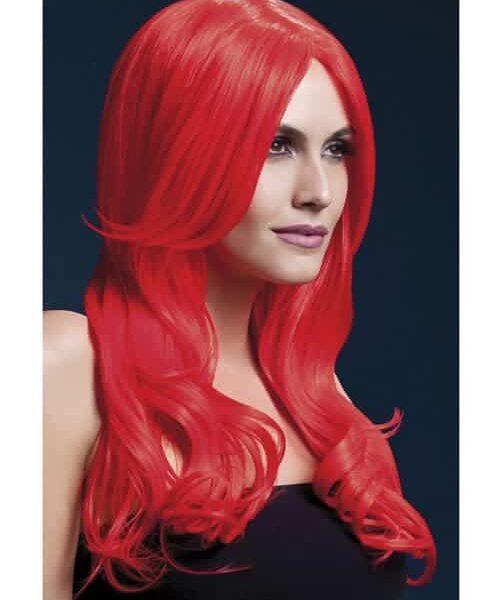 Smiffy The Fever Wig Collection Khloe - Neon Red