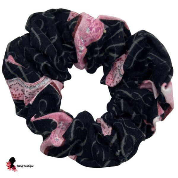 Pink Glitter Heel Scrunchie