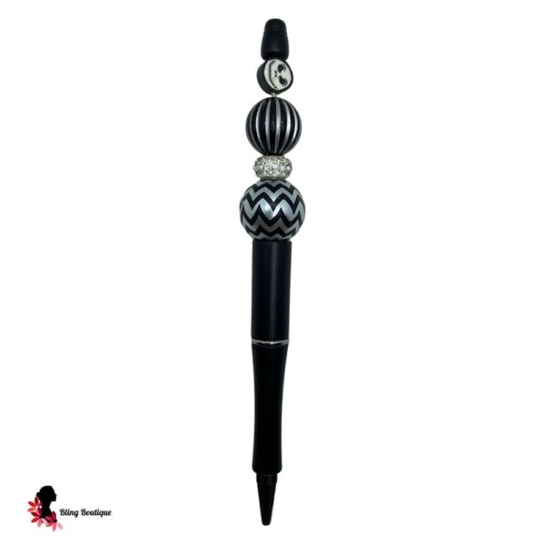 Black & White Jack Beaded Pen