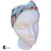 Blue Floral Knotted Headband - Adjustable