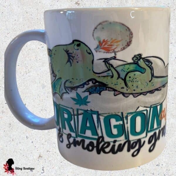 Dragon Smoking 11 oz Mug